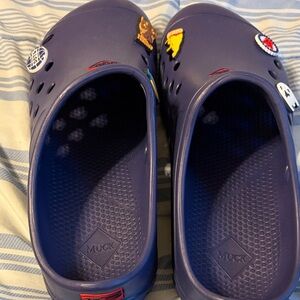 Muck Women's Navy Clogs with Fun Accents